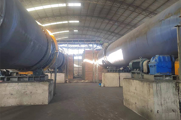 寧夏大型煤泥烘干機設備項目實拍現場