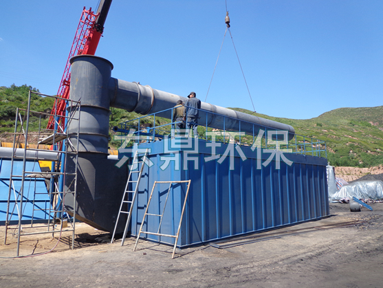 布袋除塵器安裝現場