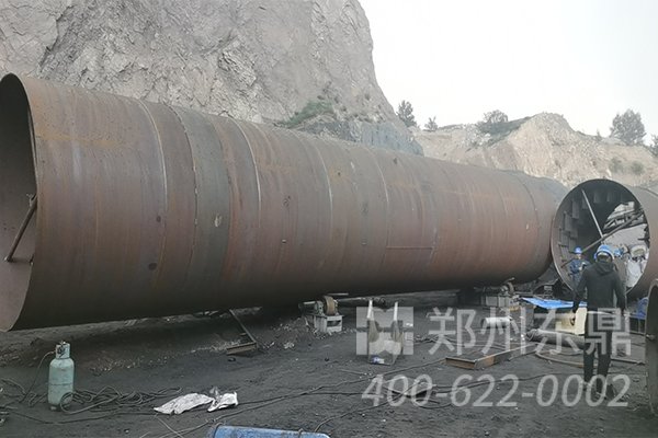 山西煤泥烘干機設備安裝現場