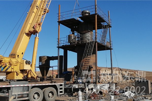 煤氣發生爐安裝現場實拍圖