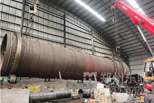 內蒙古達旗煤泥烘干機項目安裝現(xiàn)場