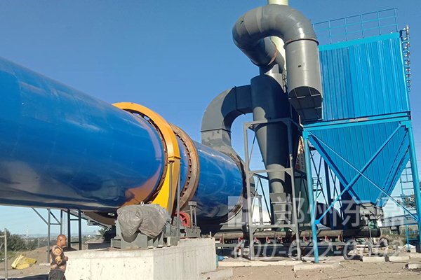 山西大同煤泥烘干機項目安裝現場